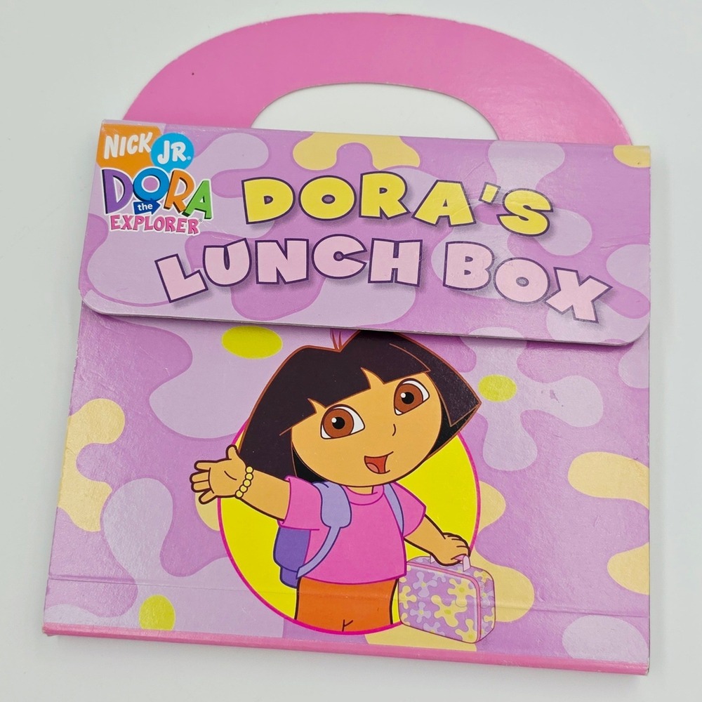 Nick Jr Dora the Explorer Dora's Lunch Box Board Book Press-Out Pieces 2006 Y2K